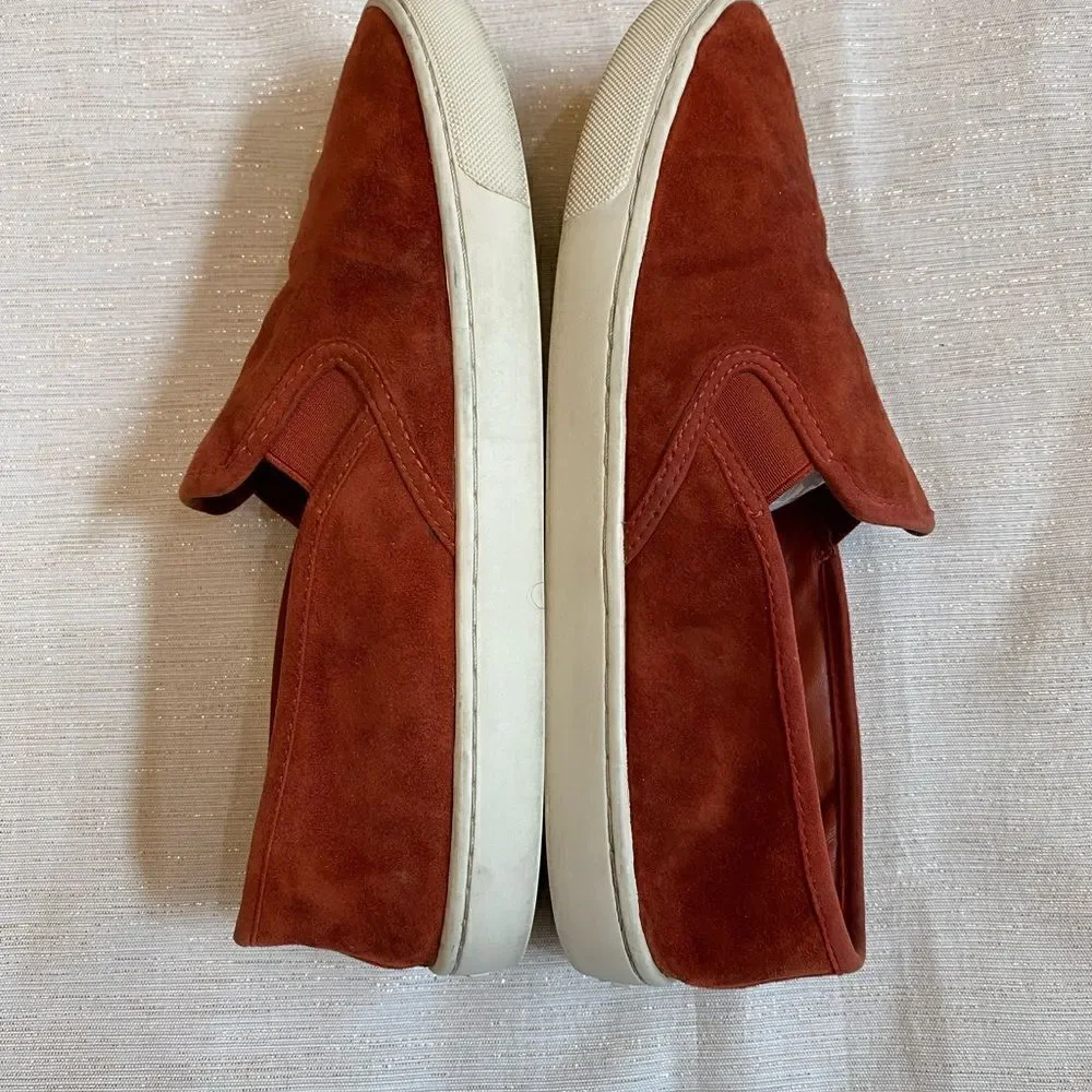 Tory Burch Slip On Sneakers Red Ochre Women Size 10